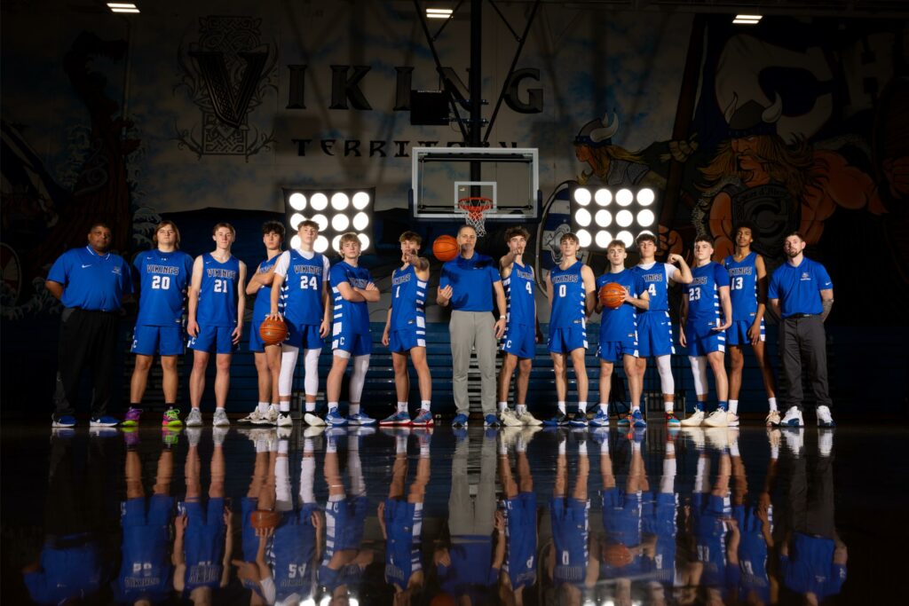 Coeur d'Alene Vikings Boy's Basketball 2023 Team Photo
